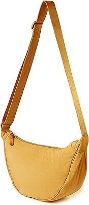 Nylon shoulder bag with growing pattern for women and men, light travel shoulder bag, 03-yellow, cute.. DIAYTAR NIGERIA: Your one-stop e-commerce destination with affordable prices and nationwide delivery in 5-8 days.