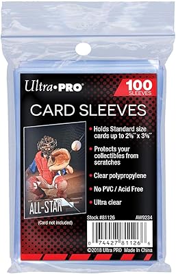 Flexible standard sleeves Ultra Pro AW1365, 100 pieces, transparent.. Unlock a world of affordable products with DIAYTAR NIGERIA's expansive e-commerce platform.