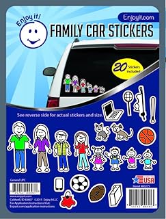 Sticker for family car Enjoy it color accents 20 pieces of quality vinyl stickers.. Shop smarter, not harder with DIAYTAR NIGERIA - thousands of products at your fingertips with affordable delivery.