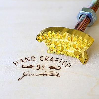 Wood iron with personalized logo for woodworking and leather goods, food brand, carpentry gift (2 "x 2").. Elevate your shopping experience with DIAYTAR NIGERIA's vast catalog and budget-friendly options.