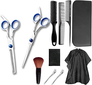 11 pieces set of professional haircut scissors versatile versatile hairstyle for living room.. DIAYTAR NIGERIA: Bringing quality products to every Nigerian with affordable nationwide delivery.