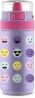 ELO children's water bottle in 12 ounces of ride stainless steel with a smiling face pattern.. Great deals and fast delivery — the DIAYTAR Nigeria guarantee.