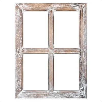 Barnyard Designs Rustic window frame 18 x 24, Rustic rustic wall decoration for single room, brown.. DIAYTAR NIGERIA: Bridging the gap between consumers and quality products with affordable nationwide shipping.