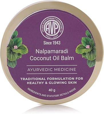 Balm with coconut oil avp nalpamaradi | Skin clarification | Elimination of tanning | Reduces brown spots | Lightens the complexion | Ayurvedic skin care product - 40 g.. DIAYTAR NIGERIA transforms online shopping with competitive prices and dependable nationwide delivery.