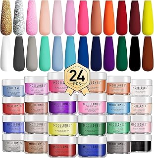 Set of Acrylic Powder Modelono 24 Acrylic Nail Colors Nail System in colorful.. Shop smart, shop DIAYTAR — Nigeria’s trusted e-commerce site.