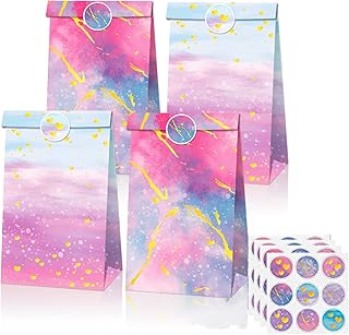 Bags of party gifts, bags of paper gifts, pack of 24 tie-dye festive bags and gift bag for children's birthday party, baby shower, manual work and children's activities.. DIAYTAR NIGERIA: Where every Nigerian finds affordable products delivered within the week.