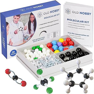 Organic chemistry model kit (115 pieces) Chemistry model kit, molecular model kit, atoms and connections with educational guide, chemistry kit for students, teachers and young scientists.. Enjoy a hassle-free shopping experience with DIAYTAR Nigeria, where products are categorized for your convenience and delivery is always on time.
