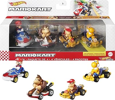 Set of 4 -room vehicles Hot Wheels Mario Kart Ensemble Favorite Fans of Fans.. Transform your shopping experience with DIAYTAR NIGERIA's vast product selection delivered at unbeatable prices.
