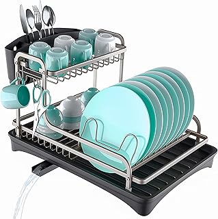 100 % anti -rusting dish draftsman, antibacterial dishwashing draftsman, counter shell organizer, Storeslatm dish drafts (2 aluminum layers).. DIAYTAR Nigeria: Where affordability meets fast and reliable e-commerce service.