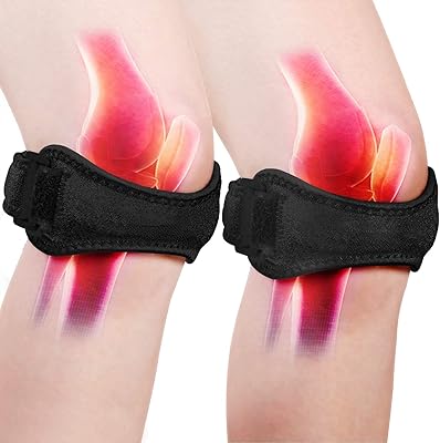 Broken tendon support belt, relief of knee pain with silicone, adjustable knee strap, knee strap for gym, running, hiking, weightlifting, 2 rooms.. Experience the joy of discovery with DIAYTAR NIGERIA's vast catalog and nationwide affordable delivery.