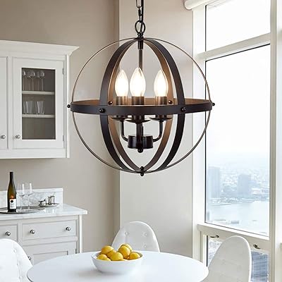 Ganed suspension, suspended lighting lighting industrial globe, ancient chandelier, ball hanging light, ceiling lamp for kitchen island, dining table.. DIAYTAR NIGERIA: Your affordable marketplace with reliable 5-8 day shipping across Nigeria.