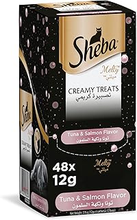Sheba melty snack with tuna and salmon, 48 g, (12 g * 4 sachets), pack of 4 sachets of 12 g.. Shop without compromise at DIAYTAR NIGERIA, where quality, affordability, and quick delivery coexist.