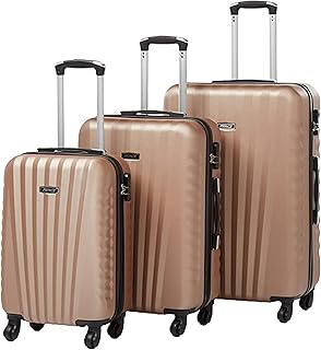 Rigid, light, anti -theft, champagne, set of 3.. Great deals and fast delivery — the DIAYTAR Nigeria guarantee.