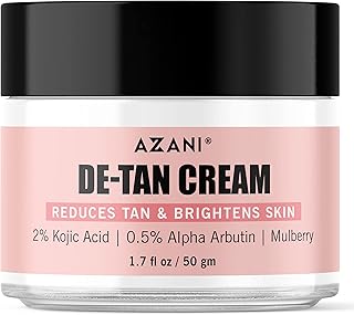 Azani tanning cream | 2% Kojic acid, Alpha Arbutin, Mulberry | Skin tan, sunburn, pigmentation, brown spots | 50g.. DIAYTAR NIGERIA: Revolutionizing accessibility to quality products at budget-friendly prices across Nigeria.