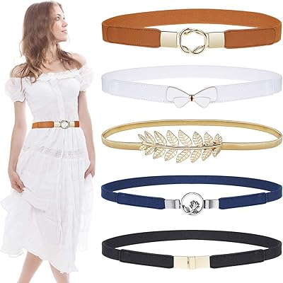 White Shop 5 Packages of fine women's belts for dresses.. Elevate your shopping experience with DIAYTAR NIGERIA's vast catalog and budget-friendly options.