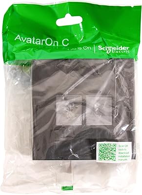 Schneider Electric Avataron C data cover without module E8732RJSC_DG, 2 gangs, dark gray RJ45.. With DIAYTAR Nigeria, everything is within reach — and within budget.