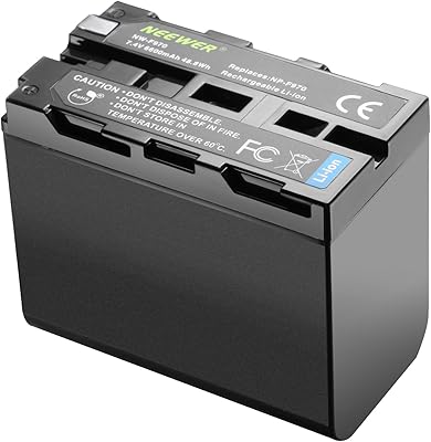 NEOWER LI-ion 6600MAH battery, replacement battery for Sony NP-F970 NP-F960 NP-F975 NP-F570 NP- F750 NP-F770, Suitable for Neewer CN160 NW759 74K 760 FW759 74K 760 LED LED screen.. Explore fashion, tech, home goods, and more on DIAYTAR Nigeria — always affordable, always fast.