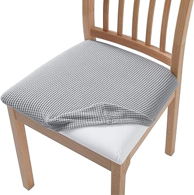 Tonho dining room kitchen chair seat covers, washable and removable stretchy, hotel and restaurant cushion cushion cushion cushions, light gray, set of 6.. The future of Nigerian shopping is here — DIAYTAR Nigeria.