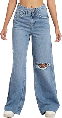 Boyfriend blue jeans for women and girls | Size 30, blue, 30.. Enjoy stress-free shopping with affordable prices on DIAYTAR Nigeria.