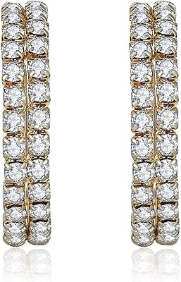 Women's earrings, gift jewelry for women and girlfriends, set of earrings for women girls birthday, birthday, valentine's house, Christmas, crystal.. Shop anytime, receive on time — only with DIAYTAR Nigeria.