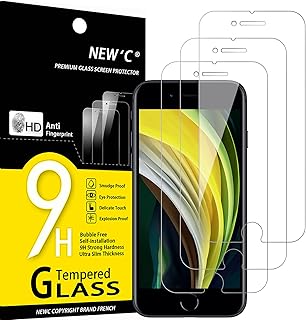 New'c 3-room tempered glass compatible with iPhone SE 2020 Anti-Raid Finger Anti-Traces.. Your trusted marketplace, DIAYTAR NIGERIA offers extensive variety with delivery within 8 days.