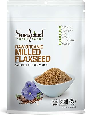 Sunfood, organic raw ground flax seeds, 1 l (473 ml).. DIAYTAR NIGERIA brings affordable shopping to every Nigerian home with delivery in just 5-8 days.