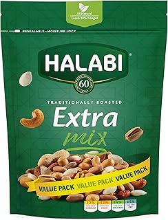 A mixture of ordinary roasted nuts in a traditional way of al-Halabi. All the ingredients are natural and healthy. They stay fresh longer thanks to the removable sachet - 450 grams.. Shopping made simple with DIAYTAR NIGERIA's vast selection and budget-friendly nationwide delivery.