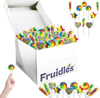 Assortment of rainbow lollipops and rings, matching flavors, ideal for birthday parties, events, bags filled and party gifts, straw packed individually (package of 12).. Shop with confidence at DIAYTAR NIGERIA, where affordability meets reliability in less than 8 days.