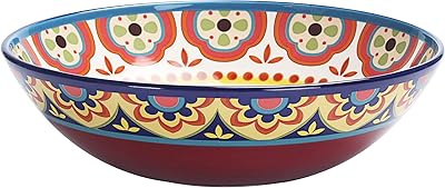 Tunisian ceramic service bowl 33 cm goes to the microwave and dishwasher.. Shop millions of products across categories on DIAYTAR Nigeria — delivered right to your door.