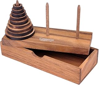 Logica Puzzles Art. Hanoi Tour - Soft wood reflection game - 9 tablets.. From office supplies to fashion — DIAYTAR Nigeria brings it fast.