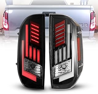 Autowiki LED rear lights compatible with the Toyota Tundra 2014-2020 replacement rear lights (shiny black/transparent) 1 game.. DIAYTAR NIGERIA: Simplifying access to thousands of products with affordable nationwide shipping.
