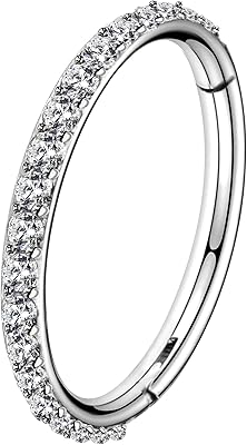 Open 14g navel rings, navel hoop jewelry in surgical steel 316L, transparent sterile navel rings CZ, belly drilling jewelry.. For everyday items and more, trust DIAYTAR Nigeria.
