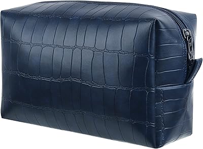 Cosmetic kit Rubab Min Square Design 5 cm (M_RM-TBCNB_Blue), toiletry bag, blue, small, toilet bag.. DIAYTAR NIGERIA brings the marketplace to every Nigerian home with affordable prices and quick delivery.