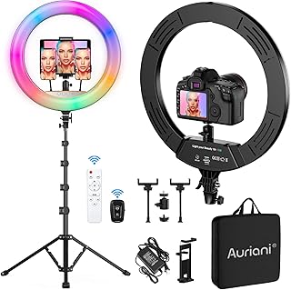 18-inch RGB lighting ring with tripod (2700-7000k) for camera.. DIAYTAR NIGERIA delivers affordability and convenience with every purchase, shipped within the week.