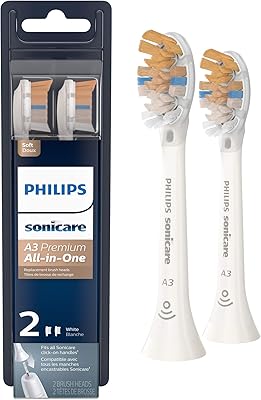 Tout-in-one Philips Sonicare A3 Premium of Original, 2 white brushes, HX9092/65.. DIAYTAR NIGERIA brings the market to your fingertips with affordable prices and prompt delivery service.