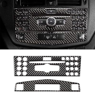 Air conditioning button frame, central carbon fiber car dashboard, interior carbon fiber interior decoration kit for Mercedes W204 2005-2012 accessories (2 rooms).. Experience the convenience of online shopping with DIAYTAR NIGERIA's reliable 5-8 day delivery service.