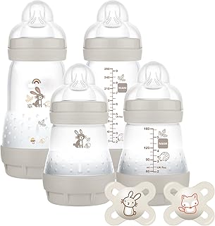 MAM feeding and lollipop set, set of anti-colic bottles for full newborn with pacifier, adapted to babies of 0 months and more, perfect gift box for new parents, ivory (styles can vary).. Nigeria's most diverse e-commerce platform delivers quality and affordability to your doorstep in 5-8 days.