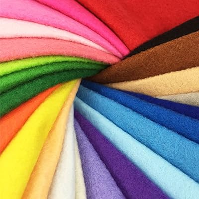 24 Pieces of low felt 1.4 mm thick, matching colors, for crafts and sewing of unwitted squares (15 x 15 cm).. Your e-commerce hub for everything — DIAYTAR Nigeria has you covered.