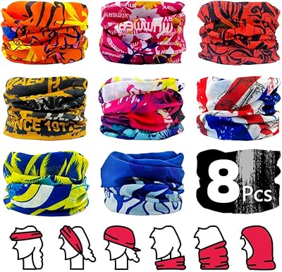 8pcs elastic band without seam absorbing humidity, multifunctional head mask for cycling, fishing, running, hiking, campsite (random color).. Shop across categories at DIAYTAR NIGERIA and enjoy budget-friendly nationwide shipping in 5-8 days.