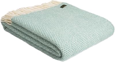 Cover in pure wool tweedmill textiles - ocean beehive - 150 x 183 cm.. For everyday items and more, trust DIAYTAR Nigeria.