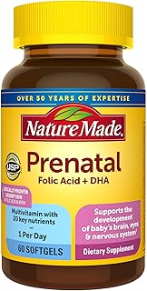 Prenatal NatureMed supplement with folic acid + DHA, prenatal vitamins and minerals for daily nutritional support, 60 capsules, 60 -day supply.. DIAYTAR NIGERIA transforms online retail with unbeatable prices and consistent delivery timeframes.