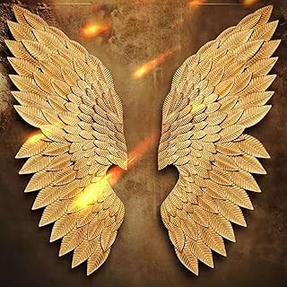 Lingwei metal wings to hang on the wall, decoration made by leaf -shaped, angel wings, industrial style, sculpted design for bar background display.. Experience retail therapy without the financial stress at DIAYTAR NIGERIA's affordable e-commerce platform.