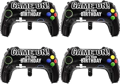 JMD 4 -piece video games balloons, 23.6 x 15.7 inches, aluminum ball for birthday party and party game decorations.. Discover the perfect balance of selection and value with DIAYTAR NIGERIA's nationwide delivery service.