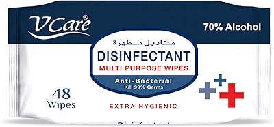 Multi-USAGE Multi-Usage Disinfectant wipes 48 wipes 70% alcohol.. DIAYTAR NIGERIA makes quality accessible with our diverse product range and dependable delivery service.