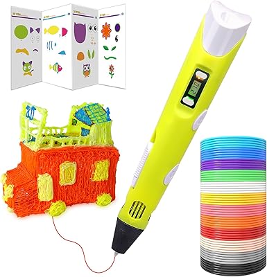Set of 3D 3D dikal printer pens for children and adults, 3D printer pen with 12 colors of 1.75 mm PLA filament, each color 3 meters, 02a yellow.. Shop anytime, receive on time — only with DIAYTAR Nigeria.