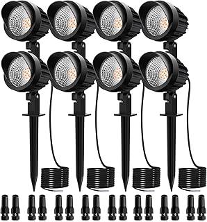 LAD LED LAPS MICKEY 7W, 12V 24V 800 Lumens, Low voltage lighting for landscape and garden, waterproof IP66, Warm white lights with stake (8 parts).. Nigeria's favorite online shopping platform, DIAYTAR offers unbeatable prices and delivery within a week.