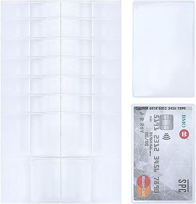 100pcs new cases for transparent and waterproof vertical identity cards in PVC to protect credit, social security, debit, banking and visit cards.. DIAYTAR Nigeria — the online store where variety meets value.