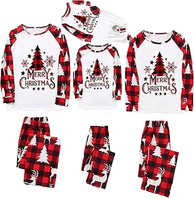Set of matching pajamas for the family, 2 -room festive set with high print print Merry Christmas and plaid pants, family night clothes with family for mom, dad and children, style a.. Nigeria's favorite online shopping platform, DIAYTAR offers unbeatable prices and delivery within a week.