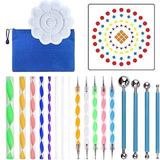 Mandala art kit 20 Mandala scoring tools for DIY paint.. Shop with purpose at DIAYTAR NIGERIA, where diverse selection meets budget-friendly nationwide delivery.