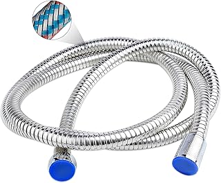 CoralBlue-Extra long shower hose 2 m: Stainless steel 304 360 ° anti-tuning, waterproof and anti-erosion design with 1/2 interior brass core.. DIAYTAR Nigeria: Your one-stop online shop with unbeatable prices and nationwide delivery in under 8 days.